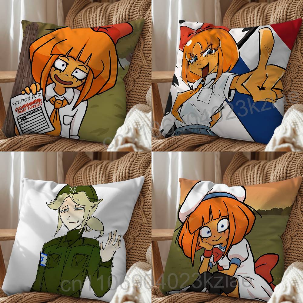 Home Textiles Today - 漫画のキャラクター Yana Ongezellig Mymy デイギフト枕カバーリビングルームソファクッションカバー家庭用寝室に最適