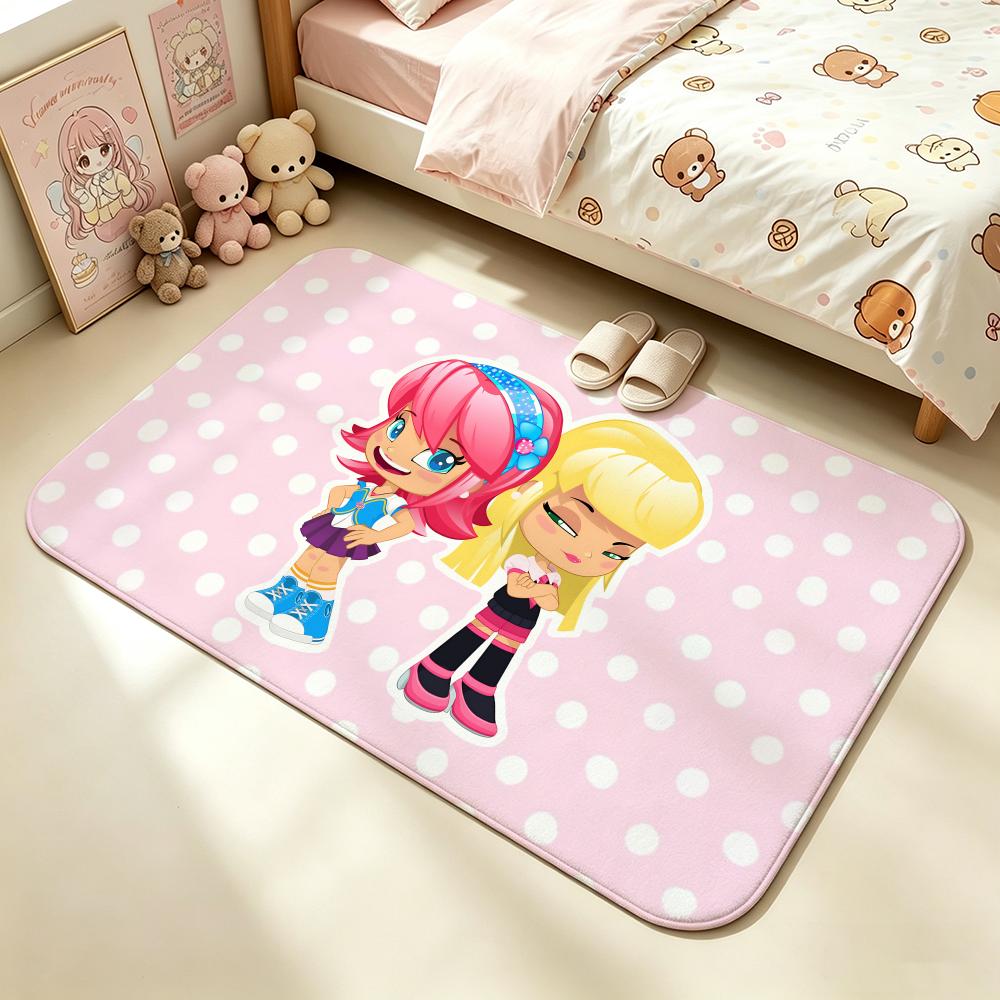 Home Textiles New York - アニメーション・ピニー・インスティテュート・オブ・ニューヨーク製ソフトノンスリップバスマット、吸水性のあるベッドサイドカーペット、家庭用フロアマット