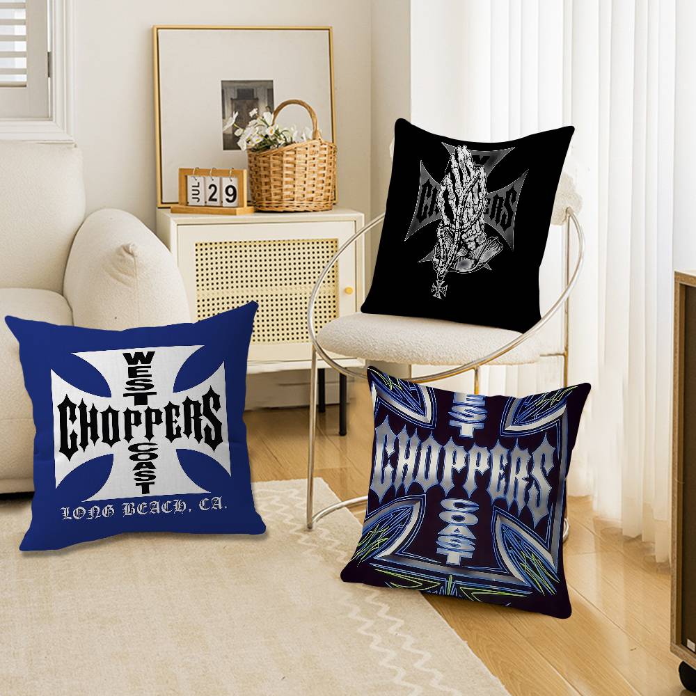 Home Textiles Inc - West C-Coast C-Choppers 装飾的な部屋の美学枕カバー家の装飾寝室ソファベッドカウチ枕カバー 45x45