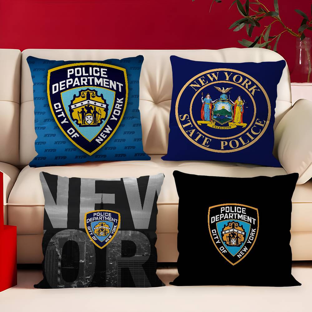 Home Textiles New York - ニューヨーク市警察局 NYPD 枕クッションカバー 枕カバー リビングルーム ソファ
