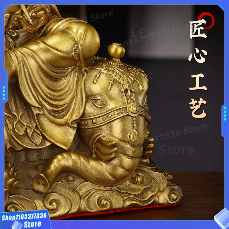 純真鍮製文殊菩薩像、卓上装飾品、家庭用リビングルームの装飾、 - Home Textiles Direct のレビューと価格