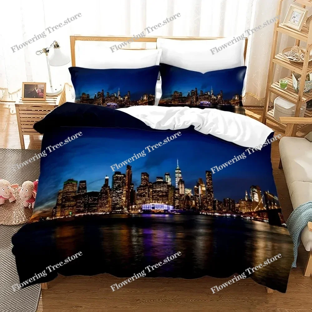 ニューヨークシティ夜景寝具セットクイーンキングサイズ掛け布団 - Home Textiles New York のレビューと価格