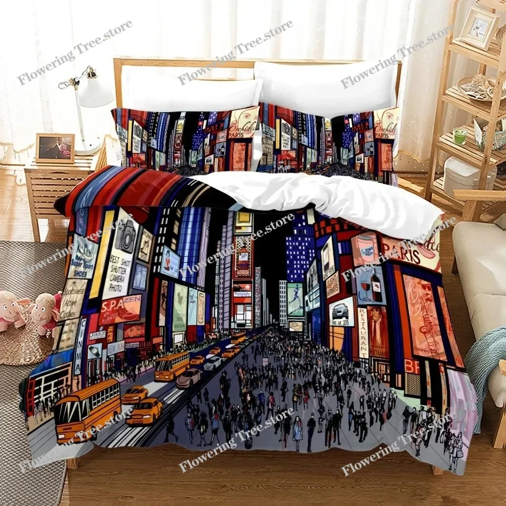 ニューヨークシティ夜景寝具セットクイーンキングサイズ掛け布団 - Home Textiles New York のレビューと価格