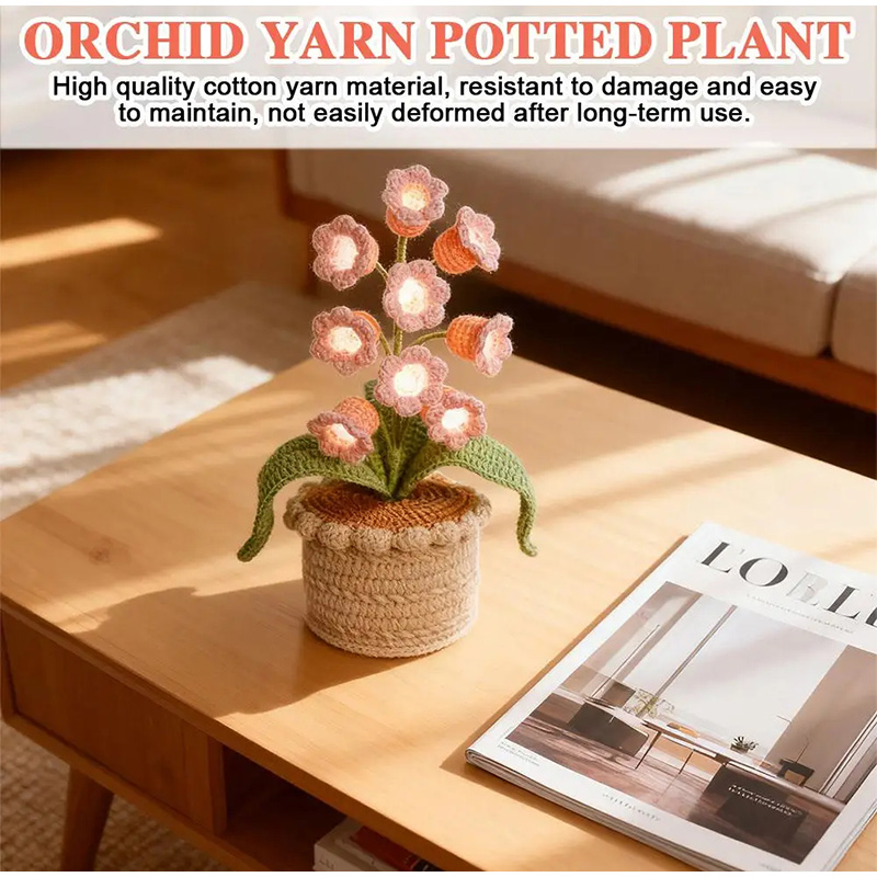 9つの輝くスズランの鉢植えの装飾品、温かみのある家の装飾、手 - Home Textiles Today のレビューと価格