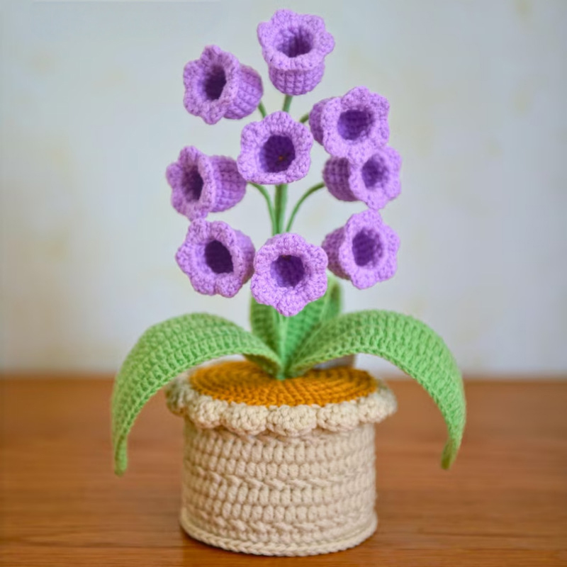 9つの輝くスズランの鉢植えの装飾品、温かみのある家の装飾、手 - Home Textiles Today のレビューと価格