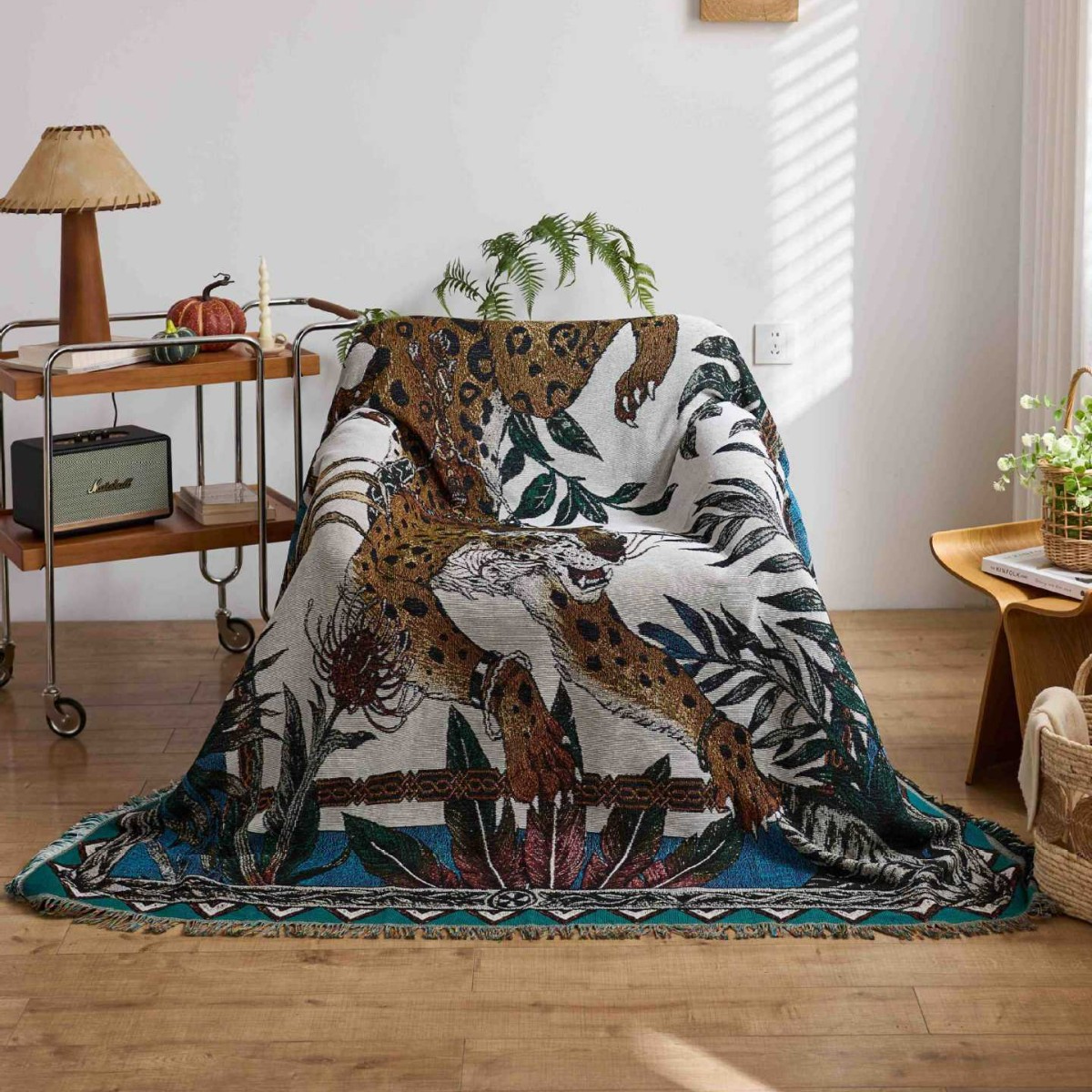 テキスタイルシティ レオパードタペストリー ジャングルアニマ - Home Textiles City のレビューと価格