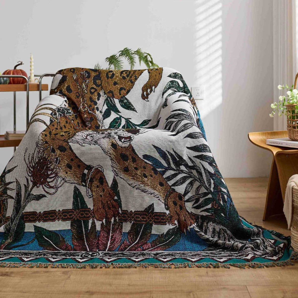 テキスタイルシティ レオパードタペストリー ジャングルアニマ - Home Textiles City のレビューと価格