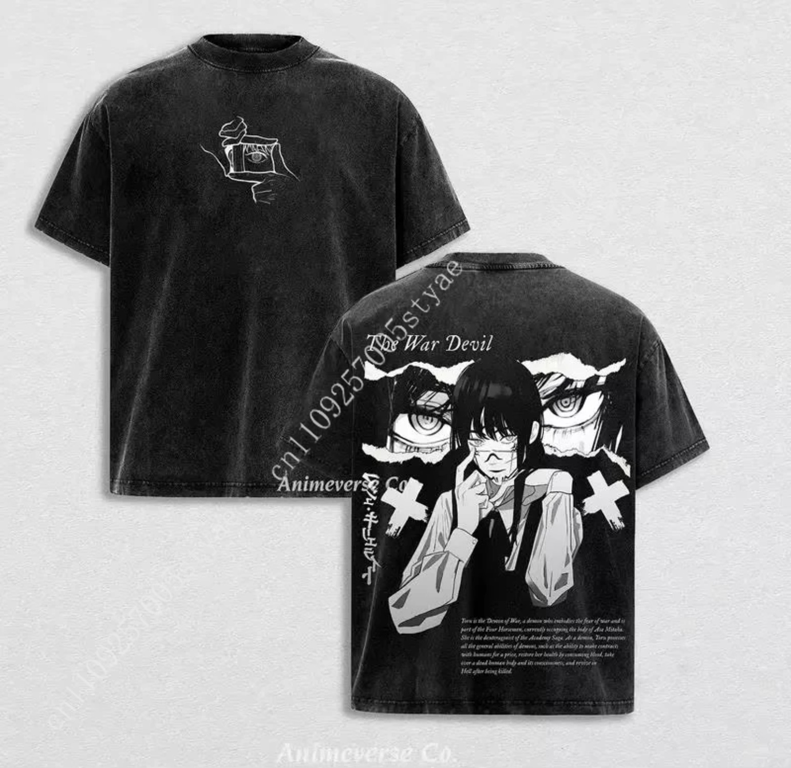 アニメチェーンソーマン三鷹アサグラフィックTシャツメンズ服半 - Quilt Cotton Summer のレビューと価格