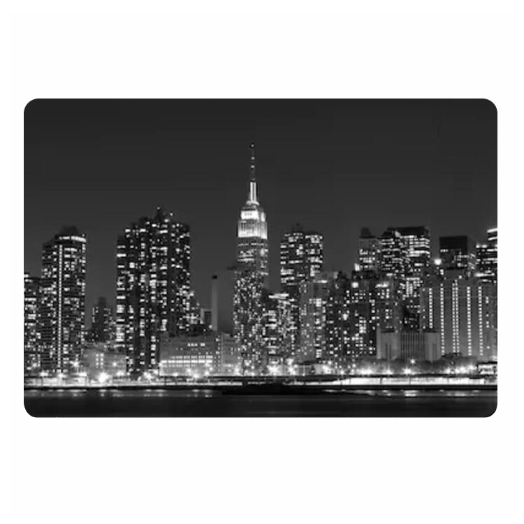 モダンなニューヨークシティ夕日玄関マットスカイライン米国ラン - Home Textiles New York のレビューと価格