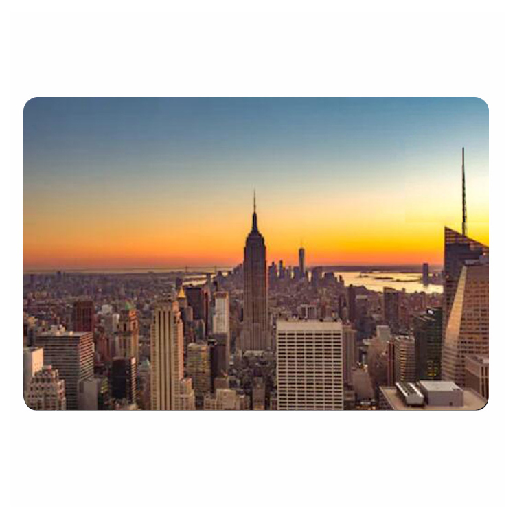 モダンなニューヨークシティ夕日玄関マットスカイライン米国ラン - Home Textiles New York のレビューと価格