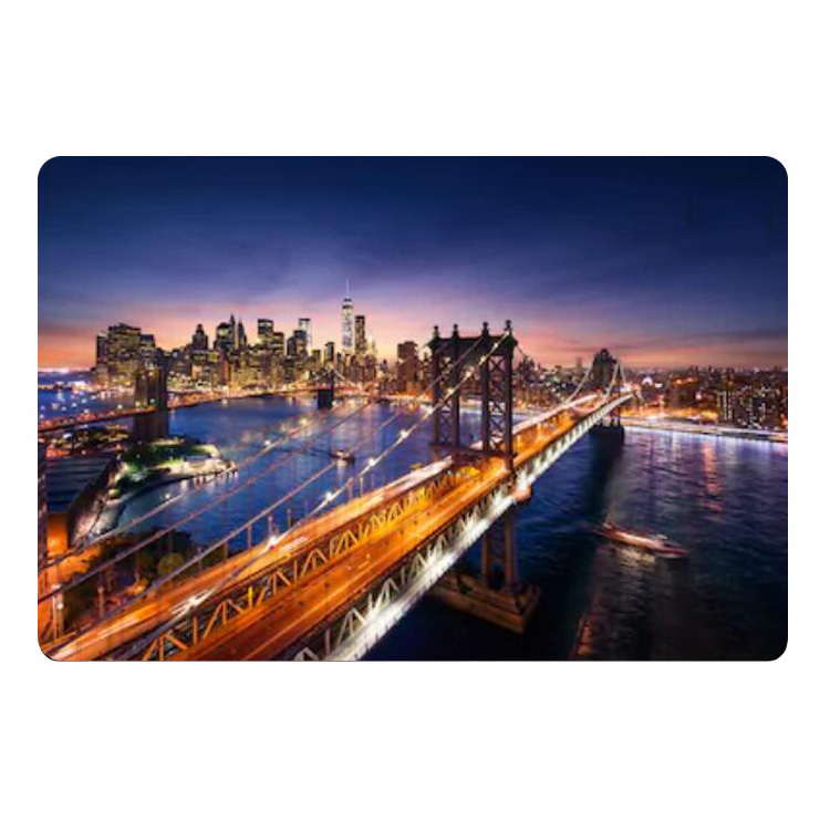モダンなニューヨークシティ夕日玄関マットスカイライン米国ラン - Home Textiles New York のレビューと価格