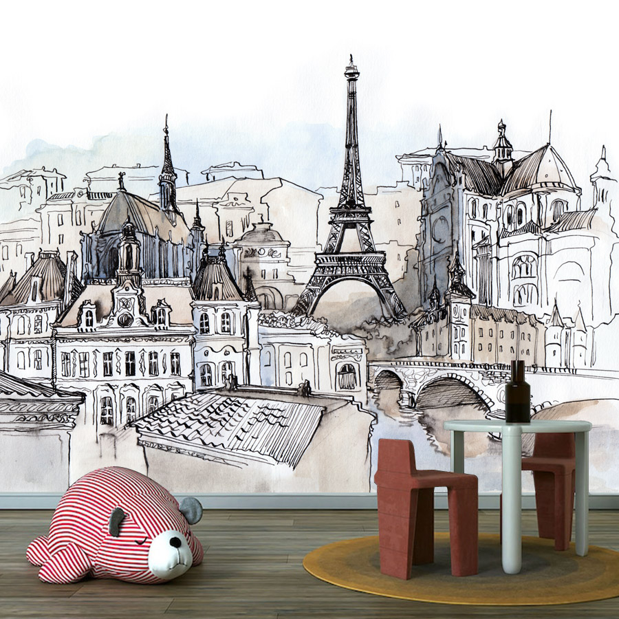モダンなカスタムピールアンドスティックPVC壁紙、リビングル - Home Textiles City のレビューと価格