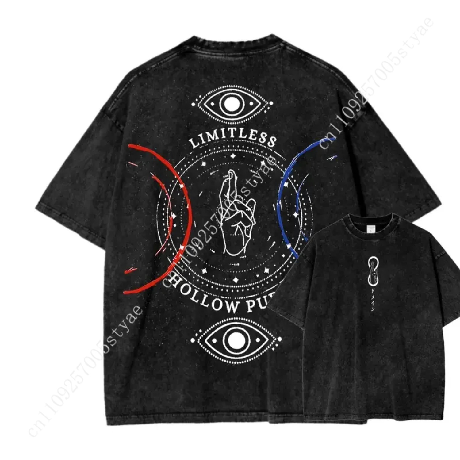 アニメ五条悟プリントTシャツ メンズ レディース ヴィンテー - Quilt Cotton Summer のレビューと価格