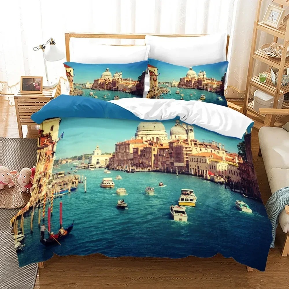 3D プリントニューヨークシティ夜景寝具セットクイーンキング - Home Textiles New York のレビューと価格