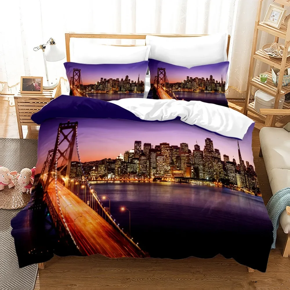 ニューヨークシティ夜景寝具セット クイーン・キングサイズ 掛 - Home Textiles New York のレビューと価格