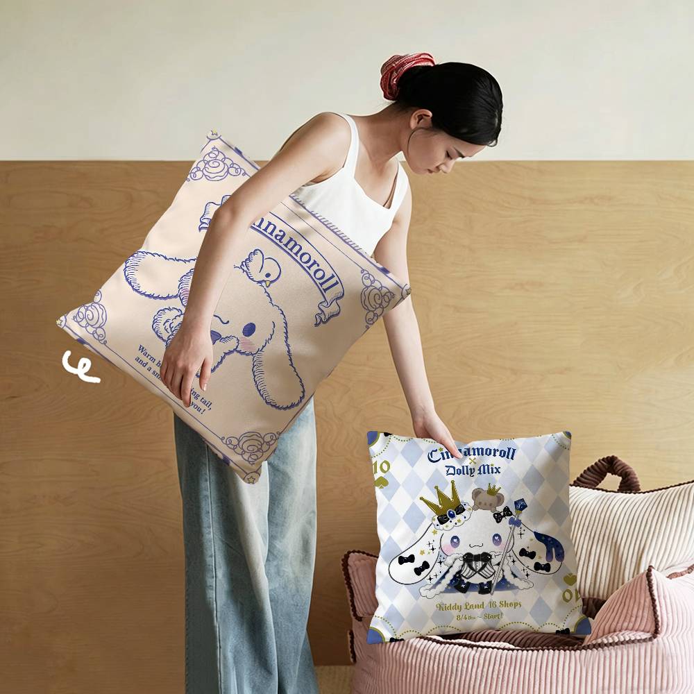 カートゥーンC-シナモロールクッションカバー インチ ファー - Home Textiles Inc のレビューと価格