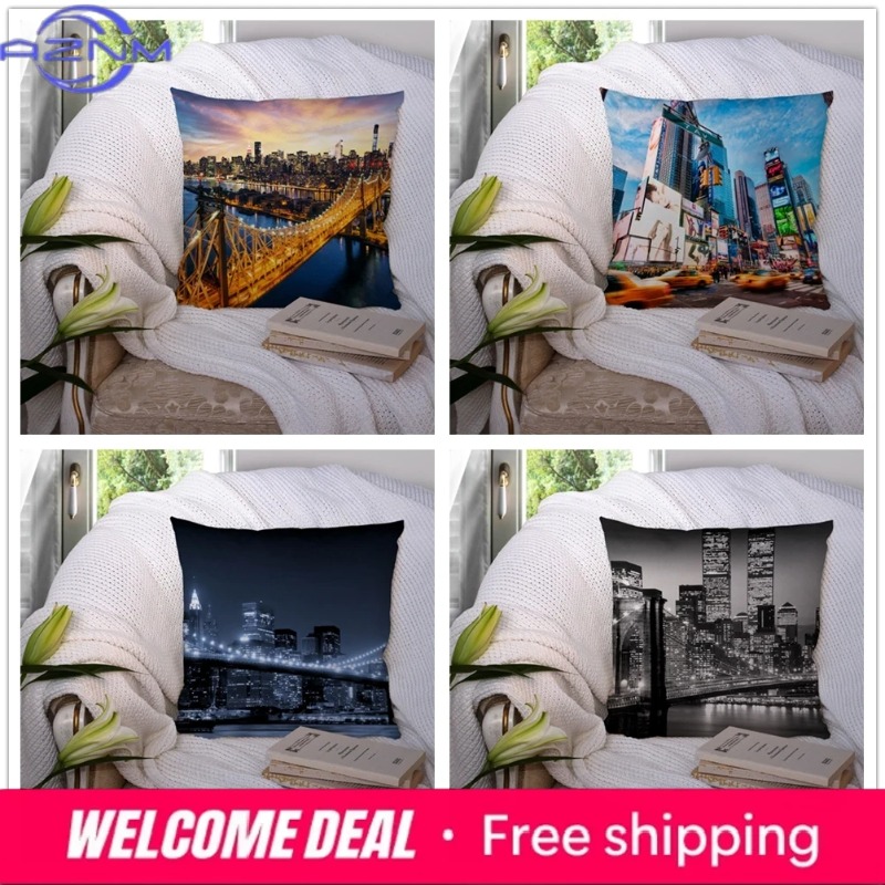 ホームデコレーション ニューヨークナイト枕カバー クッション - Home Textiles New York のレビューと価格