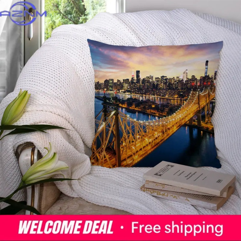 ホームデコレーション ニューヨークナイト枕カバー クッション - Home Textiles New York のレビューと価格