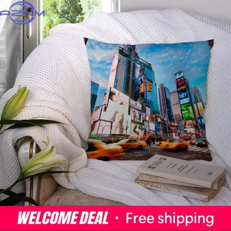 ホームデコレーション ニューヨークナイト枕カバー クッション - Home Textiles New York のレビューと価格
