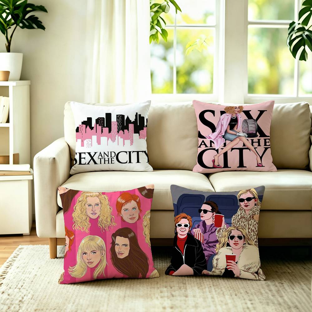 TVシリーズ「セックス・アンド・ザ・シティ」枕カバー正方形両 - Home Textiles City のレビューと価格