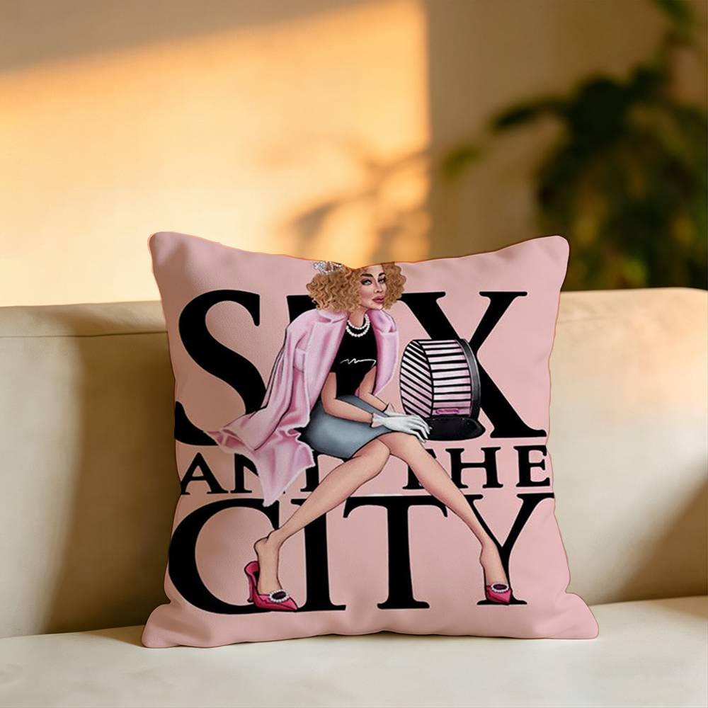 TVシリーズ「セックス・アンド・ザ・シティ」枕カバー正方形両 - Home Textiles City のレビューと価格