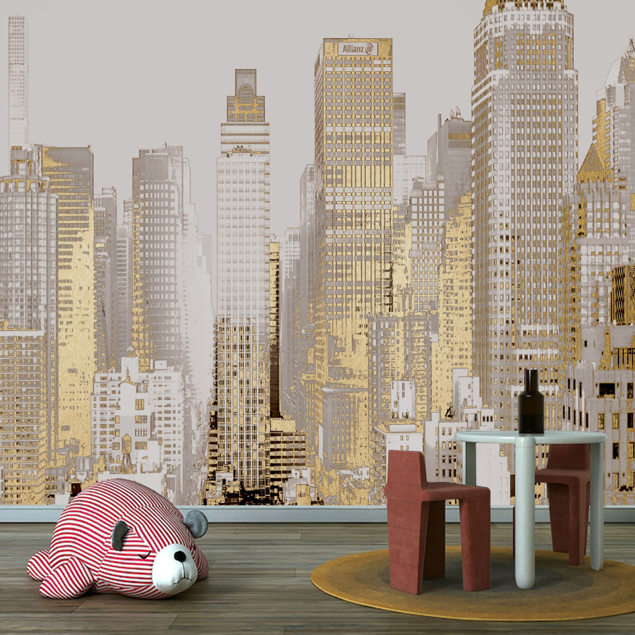 モダンなカスタムピールアンドスティック壁紙 リビングルーム用 - Home Textiles City のレビューと価格