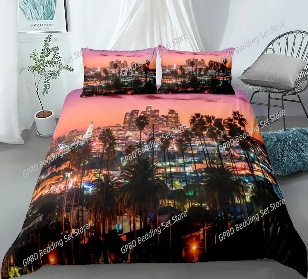3Dプリント ニューヨークシティ 夜景 寝具セット 3Dプリ - Home Textiles New York のレビューと価格